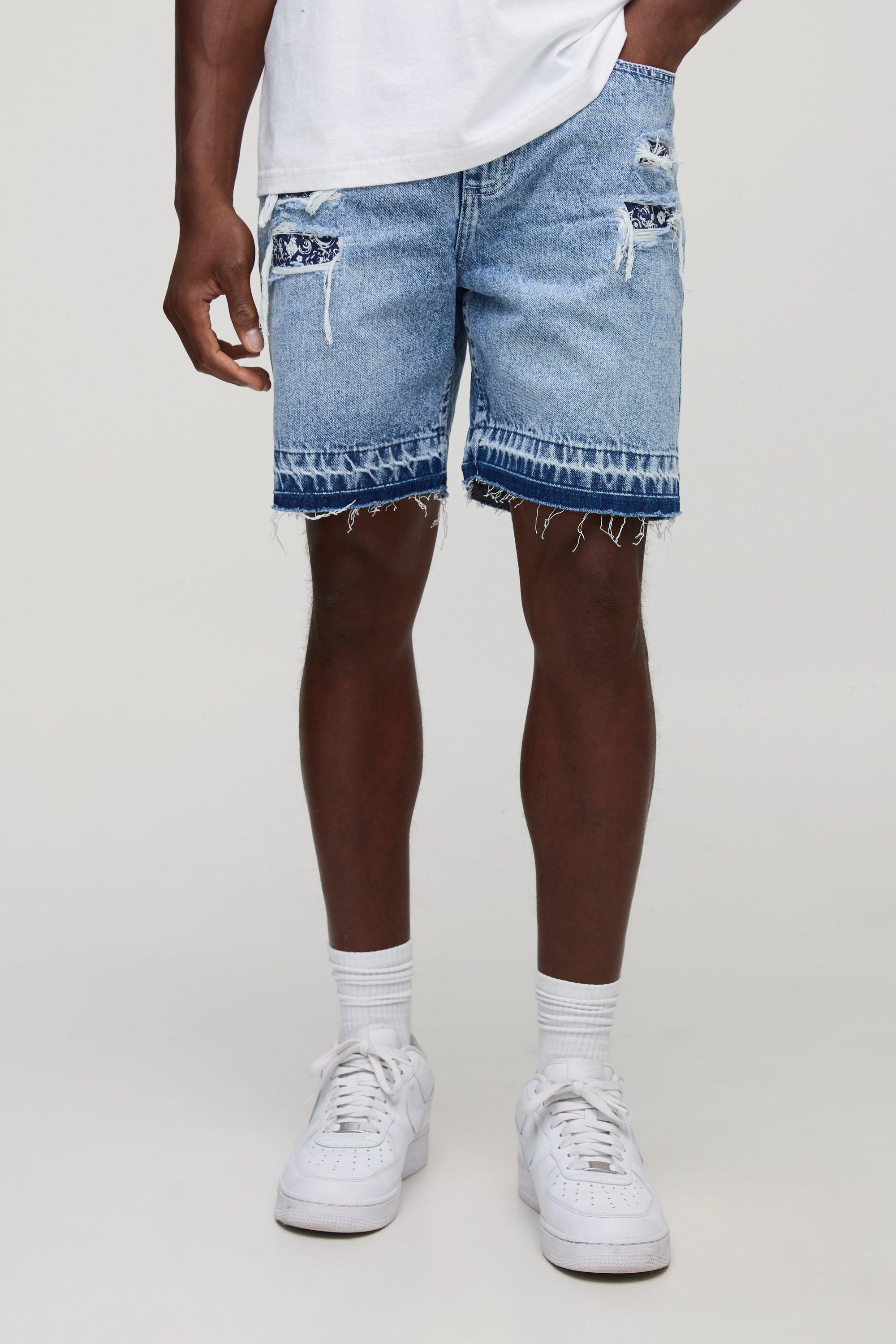 【ranor】BANDANA MIDDLE SHORTS Indigo RE:ARISE Bandana Short – Runners Route